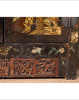 Pair of Antique Chinese Display Cabinets with Hand Painted Chinoiserie Motifs-10. Asian & Chinese Furniture, Art, Antiques, Vintage Home Décor for sale at FEA Home