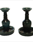 Pair of Antique Chinese Hunan Candle Holders-1. Asian & Chinese Furniture, Art, Antiques, Vintage Home Décor for sale at FEA Home