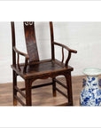 Pair of Chinese 1880s Official's Hat Chairs with Pierced Splats and Curving Arms-13. Asian & Chinese Furniture, Art, Antiques, Vintage Home Décor for sale at FEA Home