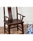 Pair of Chinese 1880s Official's Hat Chairs with Pierced Splats and Curving Arms-13. Asian & Chinese Furniture, Art, Antiques, Vintage Home Décor for sale at FEA Home