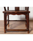 Pair of Chinese 1880s Official's Hat Chairs with Pierced Splats and Curving Arms-10. Asian & Chinese Furniture, Art, Antiques, Vintage Home Décor for sale at FEA Home