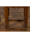 Pair of Chinese Late Qing Dynasty Tiered Lamp Tables with Carved Aprons-5. Asian & Chinese Furniture, Art, Antiques, Vintage Home Décor for sale at FEA Home