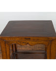 Pair of Chinese Late Qing Dynasty Tiered Lamp Tables with Carved Aprons-9. Asian & Chinese Furniture, Art, Antiques, Vintage Home Décor for sale at FEA Home