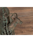 Pair of Contemporary Thai Cast Bronze Mythological Guardian Animal Sculptures-18. Asian & Chinese Furniture, Art, Antiques, Vintage Home Décor for sale at FEA Home