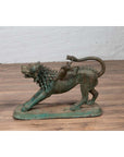 Pair of Contemporary Thai Cast Bronze Mythological Guardian Animal Sculptures-10. Asian & Chinese Furniture, Art, Antiques, Vintage Home Décor for sale at FEA Home
