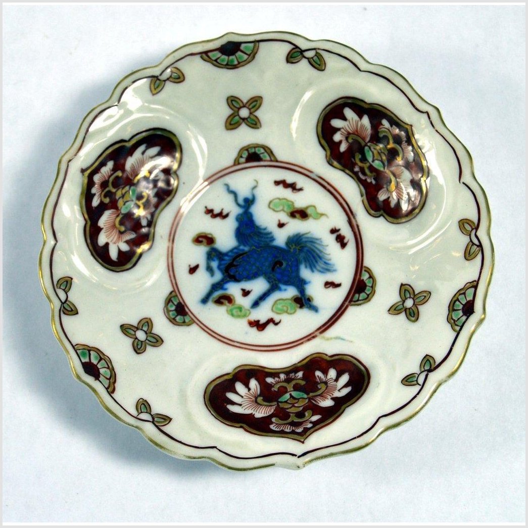 Pair of Japanese Imari Plates-4. Asian & Chinese Furniture, Art, Antiques, Vintage Home Décor for sale at FEA Home