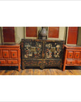 Pair of Red Bedside Cabinets-2. Asian & Chinese Furniture, Art, Antiques, Vintage Home Décor for sale at FEA Home