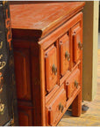 Pair of Red Bedside Cabinets-3. Asian & Chinese Furniture, Art, Antiques, Vintage Home Décor for sale at FEA Home