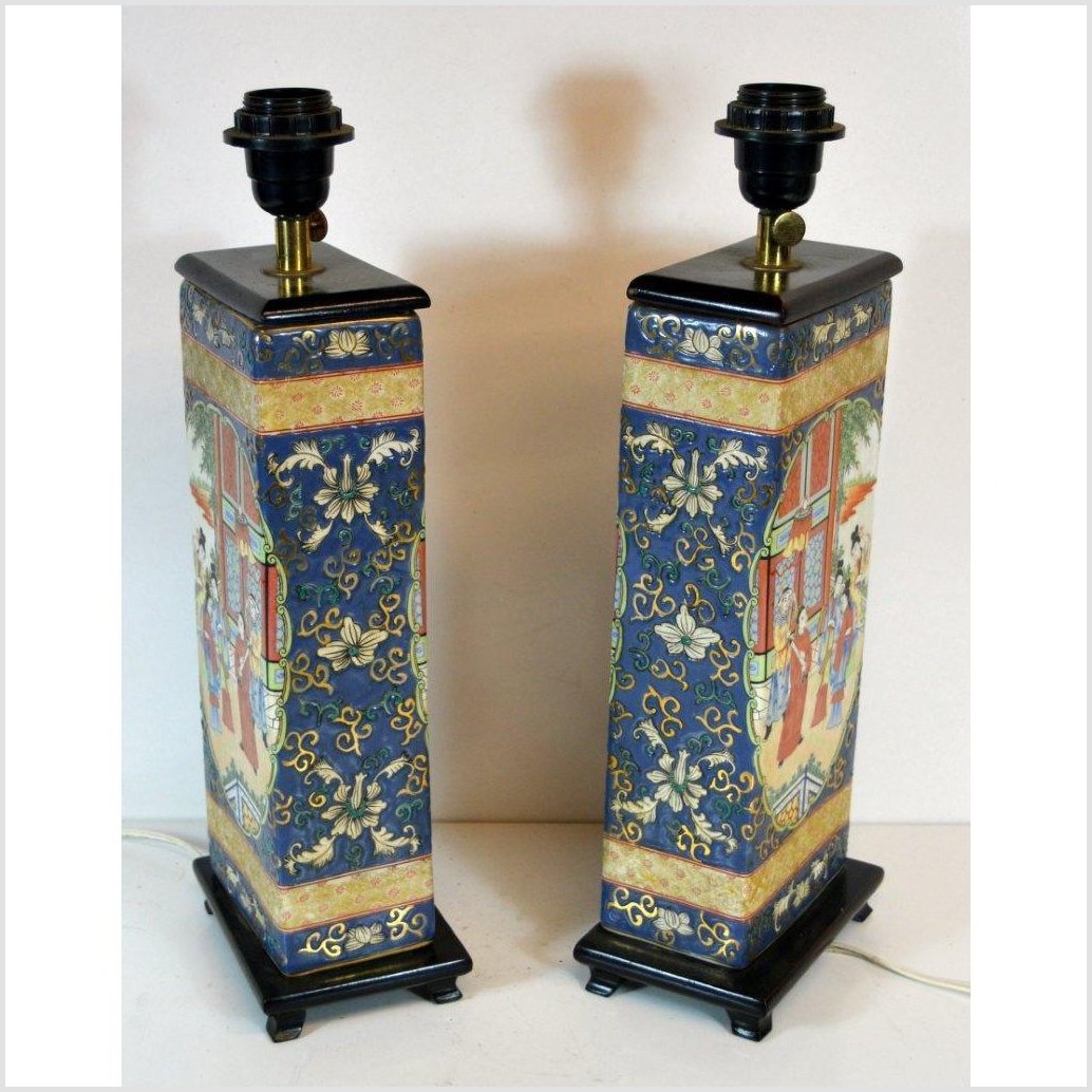 Pair of Vintage Chinese Electric Lamps-5. Asian & Chinese Furniture, Art, Antiques, Vintage Home Décor for sale at FEA Home