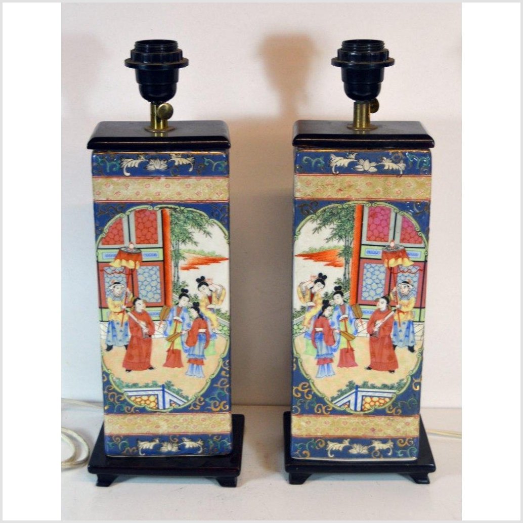 Pair of Vintage Chinese Electric Lamps-6. Asian & Chinese Furniture, Art, Antiques, Vintage Home Décor for sale at FEA Home