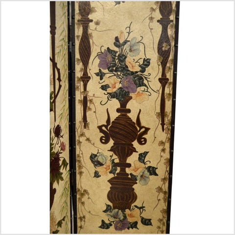 4- Panel Victorian Era Inspired Screen-YN2834-6. Asian & Chinese Furniture, Art, Antiques, Vintage Home Décor for sale at FEA Home