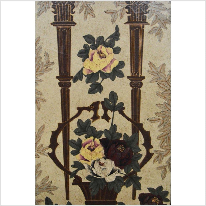 4- Panel Victorian Era Inspired Screen-YN2834-9. Asian & Chinese Furniture, Art, Antiques, Vintage Home Décor for sale at FEA Home