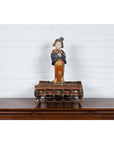 Petite Japanese Edo Period Folk Art Altar Table with Carved and Painted Motifs-11. Asian & Chinese Furniture, Art, Antiques, Vintage Home Décor for sale at FEA Home