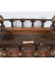 Petite Japanese Edo Period Folk Art Altar Table with Carved and Painted Motifs-9. Asian & Chinese Furniture, Art, Antiques, Vintage Home Décor for sale at FEA Home