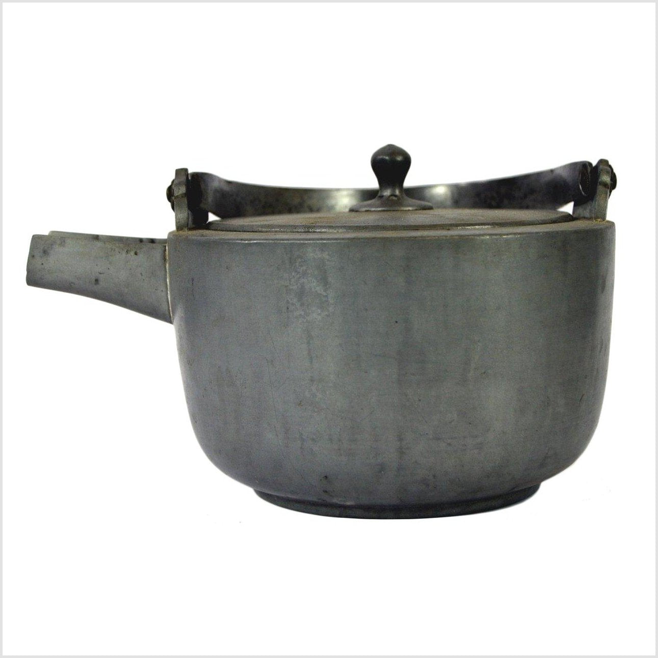 Pewter Meiji Teapot-4. Asian & Chinese Furniture, Art, Antiques, Vintage Home Décor for sale at FEA Home
