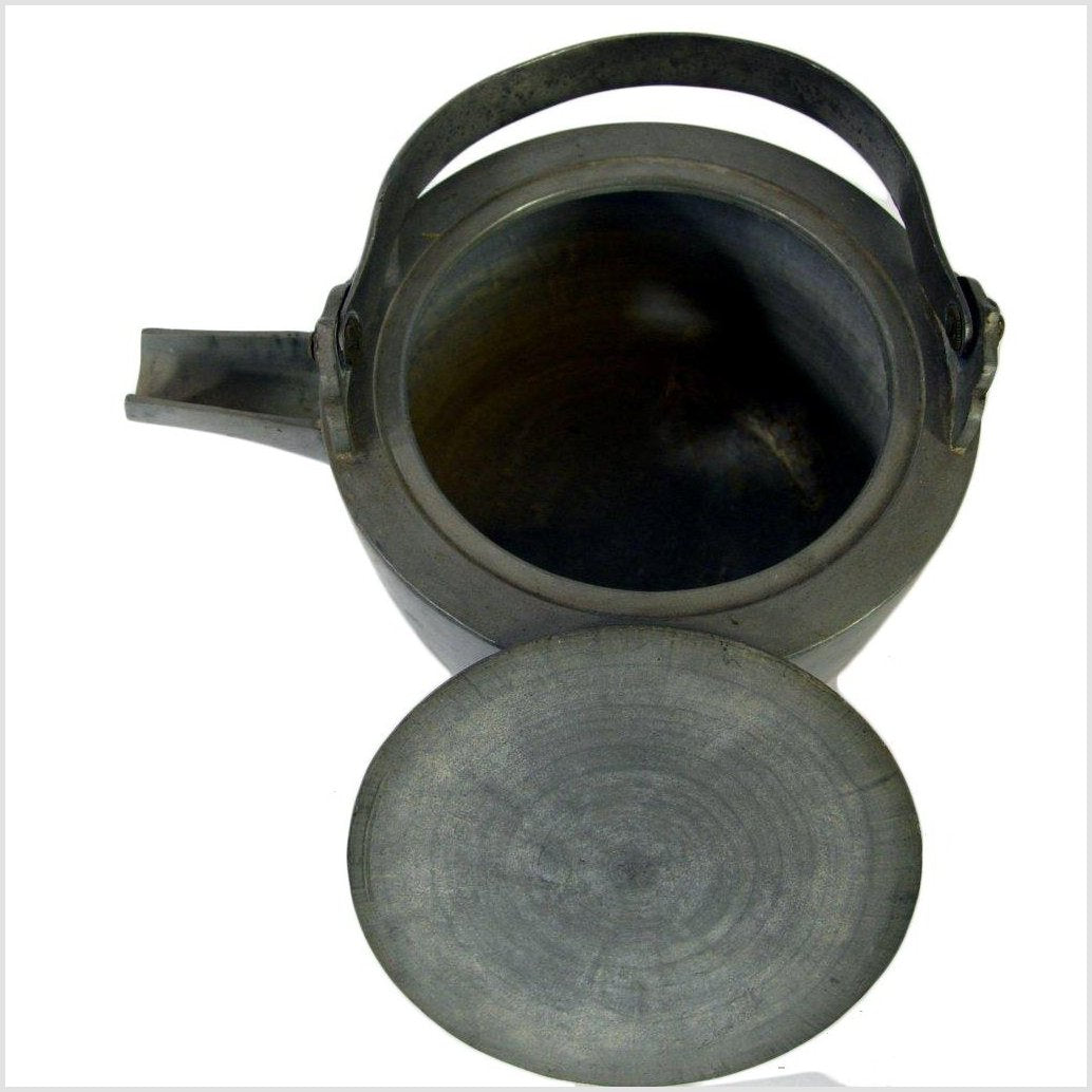 Pewter Meiji Teapot-6. Asian & Chinese Furniture, Art, Antiques, Vintage Home Décor for sale at FEA Home
