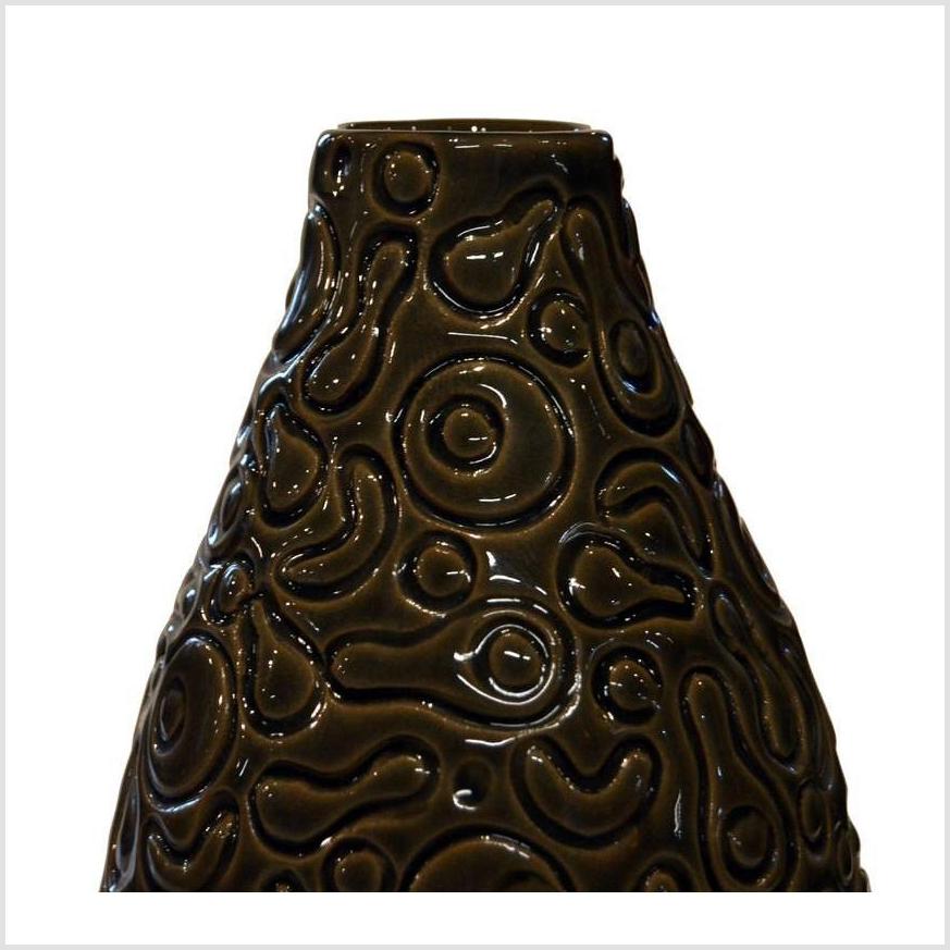 Prem Artisan Ceramic Vase-3. Asian & Chinese Furniture, Art, Antiques, Vintage Home Décor for sale at FEA Home