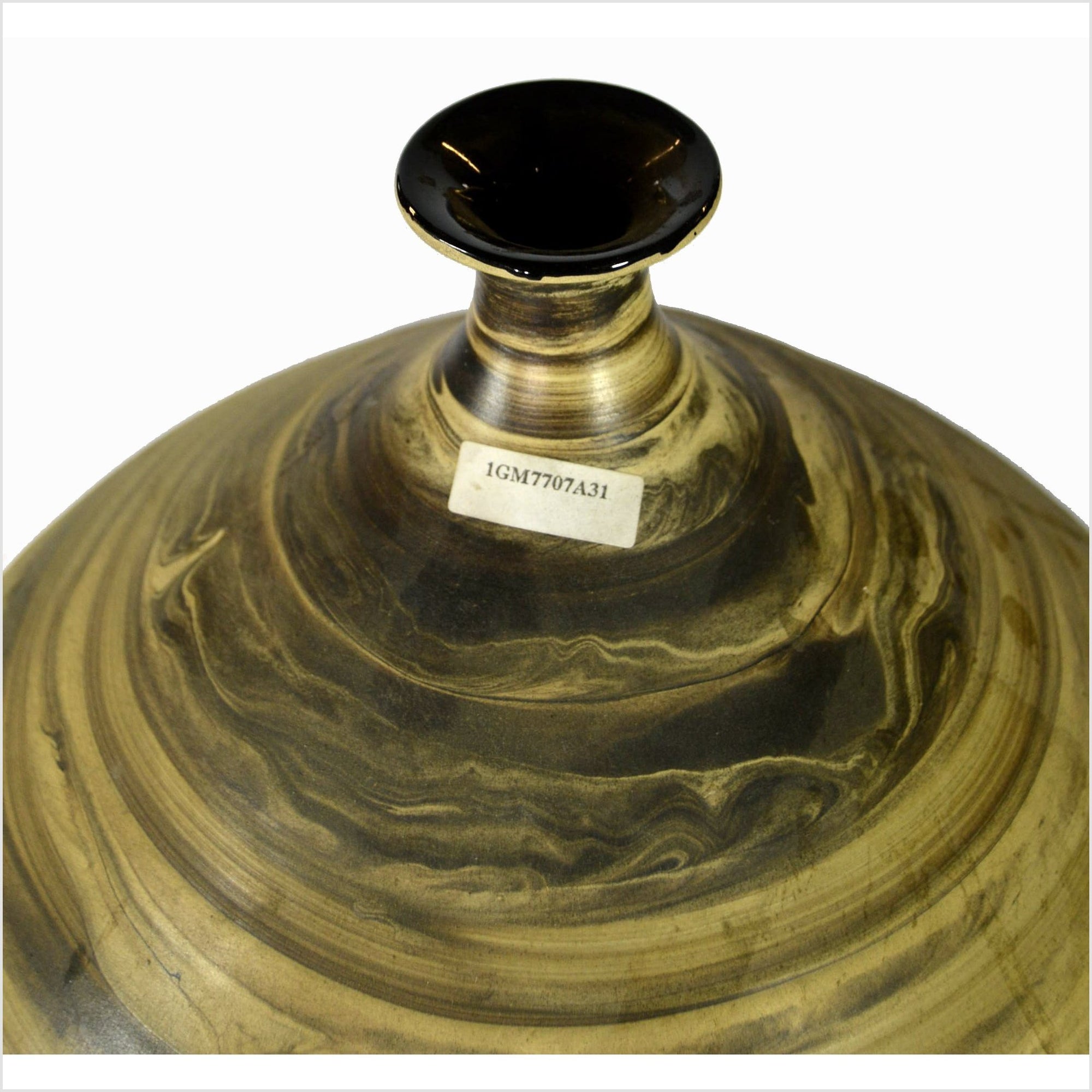 Prem Artisan Large Ceramic Vase-4. Asian & Chinese Furniture, Art, Antiques, Vintage Home Décor for sale at FEA Home