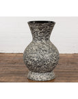 Prem Collection Artisan Made Black and White Vase with Dripping Décor-12. Asian & Chinese Furniture, Art, Antiques, Vintage Home Décor for sale at FEA Home