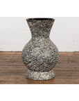 Prem Collection Artisan Made Black and White Vase with Dripping Décor-13. Asian & Chinese Furniture, Art, Antiques, Vintage Home Décor for sale at FEA Home