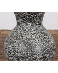 Prem Collection Artisan Made Black and White Vase with Dripping Décor-6. Asian & Chinese Furniture, Art, Antiques, Vintage Home Décor for sale at FEA Home