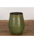 Prem Collection Handcrafted Green Planter with Textured Honeycomb Style-14. Asian & Chinese Furniture, Art, Antiques, Vintage Home Décor for sale at FEA Home
