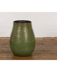 Prem Collection Handcrafted Green Planter with Textured Honeycomb Style-15. Asian & Chinese Furniture, Art, Antiques, Vintage Home Décor for sale at FEA Home