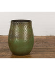 Prem Collection Handcrafted Green Planter with Textured Honeycomb Style-16. Asian & Chinese Furniture, Art, Antiques, Vintage Home Décor for sale at FEA Home