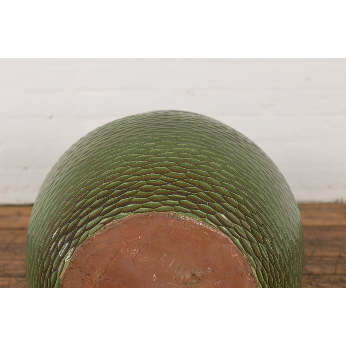 Prem Collection Handcrafted Green Planter with Textured Honeycomb Style-17. Asian & Chinese Furniture, Art, Antiques, Vintage Home Décor for sale at FEA Home