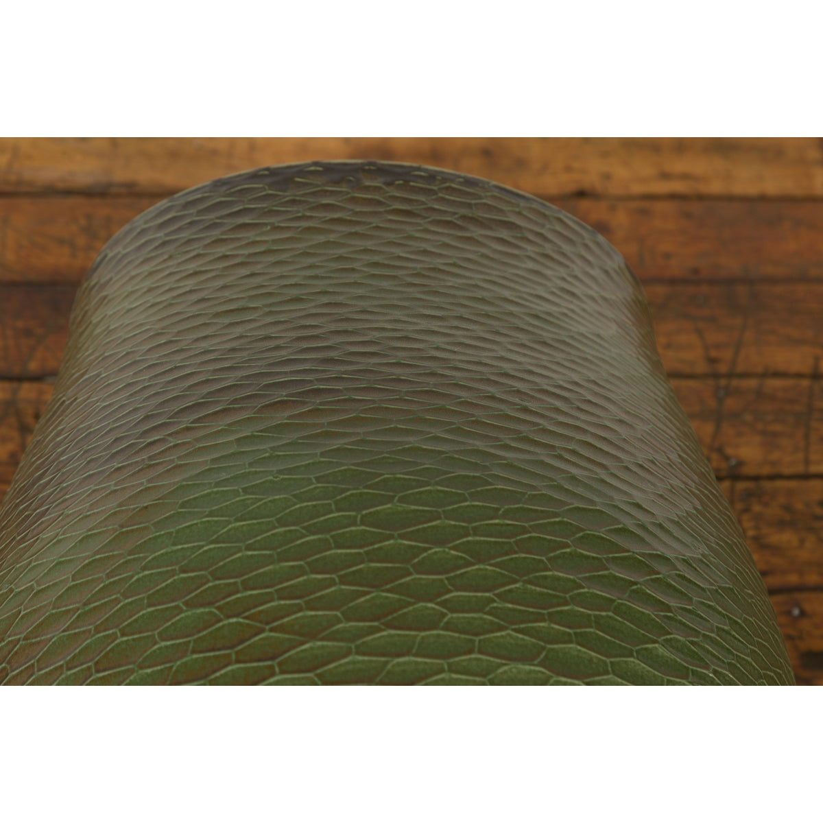 Prem Collection Handcrafted Green Planter with Textured Honeycomb Style-19. Asian & Chinese Furniture, Art, Antiques, Vintage Home Décor for sale at FEA Home