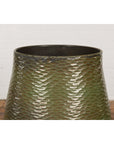 Prem Collection Handcrafted Green Planter with Textured Honeycomb Style-5. Asian & Chinese Furniture, Art, Antiques, Vintage Home Décor for sale at FEA Home