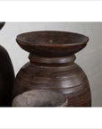 Primitive Nepalese Rustic Wooden Ghee Pots- Sold in Sets of Three, Five or Seven-12. Asian & Chinese Furniture, Art, Antiques, Vintage Home Décor for sale at FEA Home