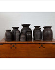 Primitive Nepalese Rustic Wooden Ghee Pots- Sold in Sets of Three, Five or Seven-4. Asian & Chinese Furniture, Art, Antiques, Vintage Home Décor for sale at FEA Home