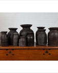 Primitive Nepalese Rustic Wooden Ghee Pots- Sold in Sets of Three, Five or Seven-2. Asian & Chinese Furniture, Art, Antiques, Vintage Home Décor for sale at FEA Home