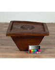 Primitive Wood Indonesian Brown Mortar Planter from the Early 20th Century-3. Asian & Chinese Furniture, Art, Antiques, Vintage Home Décor for sale at FEA Home