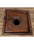 Primitive Wood Indonesian Brown Mortar Planter from the Early 20th Century-5. Asian & Chinese Furniture, Art, Antiques, Vintage Home Décor for sale at FEA Home