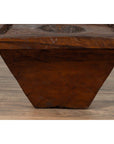 Primitive Wood Indonesian Brown Mortar Planter from the Early 20th Century-8. Asian & Chinese Furniture, Art, Antiques, Vintage Home Décor for sale at FEA Home