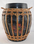 Rattan and Bamboo Lidded Basket-2. Asian & Chinese Furniture, Art, Antiques, Vintage Home Décor for sale at FEA Home