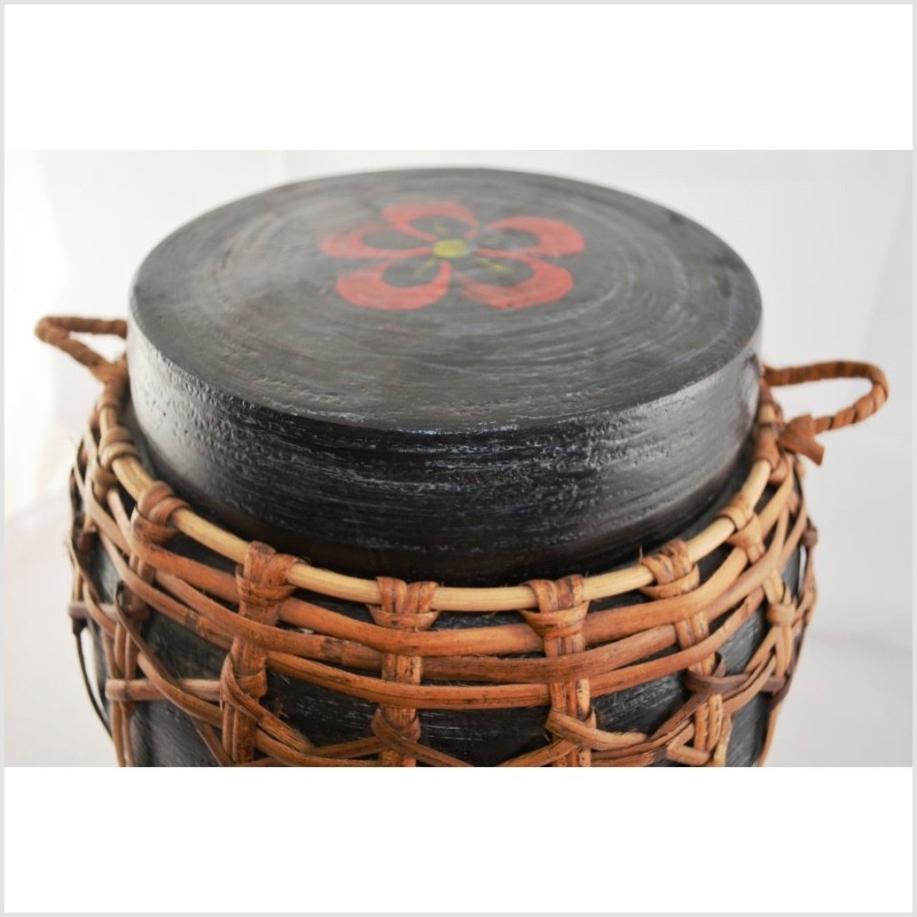 Rattan and Bamboo Lidded Basket-3. Asian & Chinese Furniture, Art, Antiques, Vintage Home Décor for sale at FEA Home