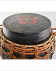 Rattan and Bamboo Lidded Basket-3. Asian & Chinese Furniture, Art, Antiques, Vintage Home Décor for sale at FEA Home