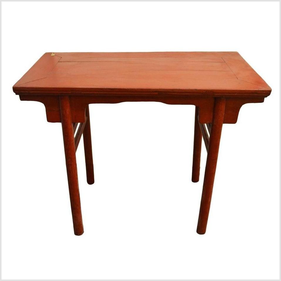 Antique Red Lacquered Table-2. Asian & Chinese Furniture, Art, Antiques, Vintage Home Décor for sale at FEA Home