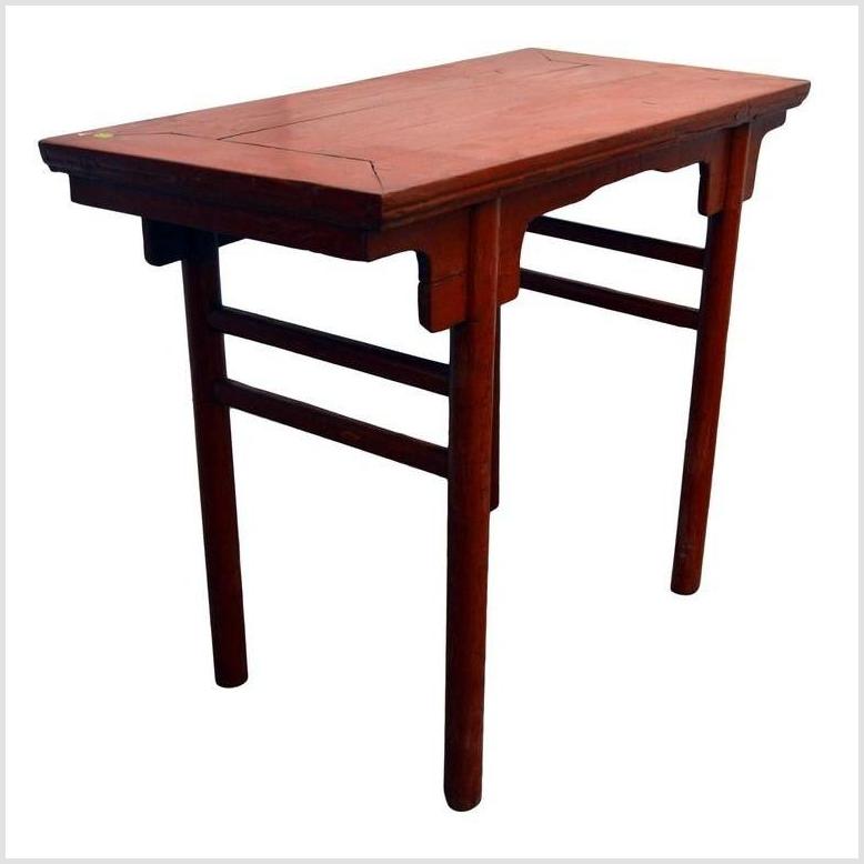 Antique Red Lacquered Table-3. Asian & Chinese Furniture, Art, Antiques, Vintage Home Décor for sale at FEA Home