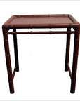 Red Bamboo Side Table-1. Asian & Chinese Furniture, Art, Antiques, Vintage Home Décor for sale at FEA Home
