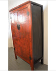 Red Chinoiserie Cabinet-2. Asian & Chinese Furniture, Art, Antiques, Vintage Home Décor for sale at FEA Home