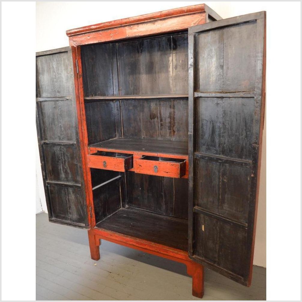 Red Chinoiserie Cabinet-5. Asian & Chinese Furniture, Art, Antiques, Vintage Home Décor for sale at FEA Home