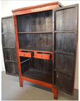 Red Chinoiserie Cabinet-5. Asian & Chinese Furniture, Art, Antiques, Vintage Home Décor for sale at FEA Home