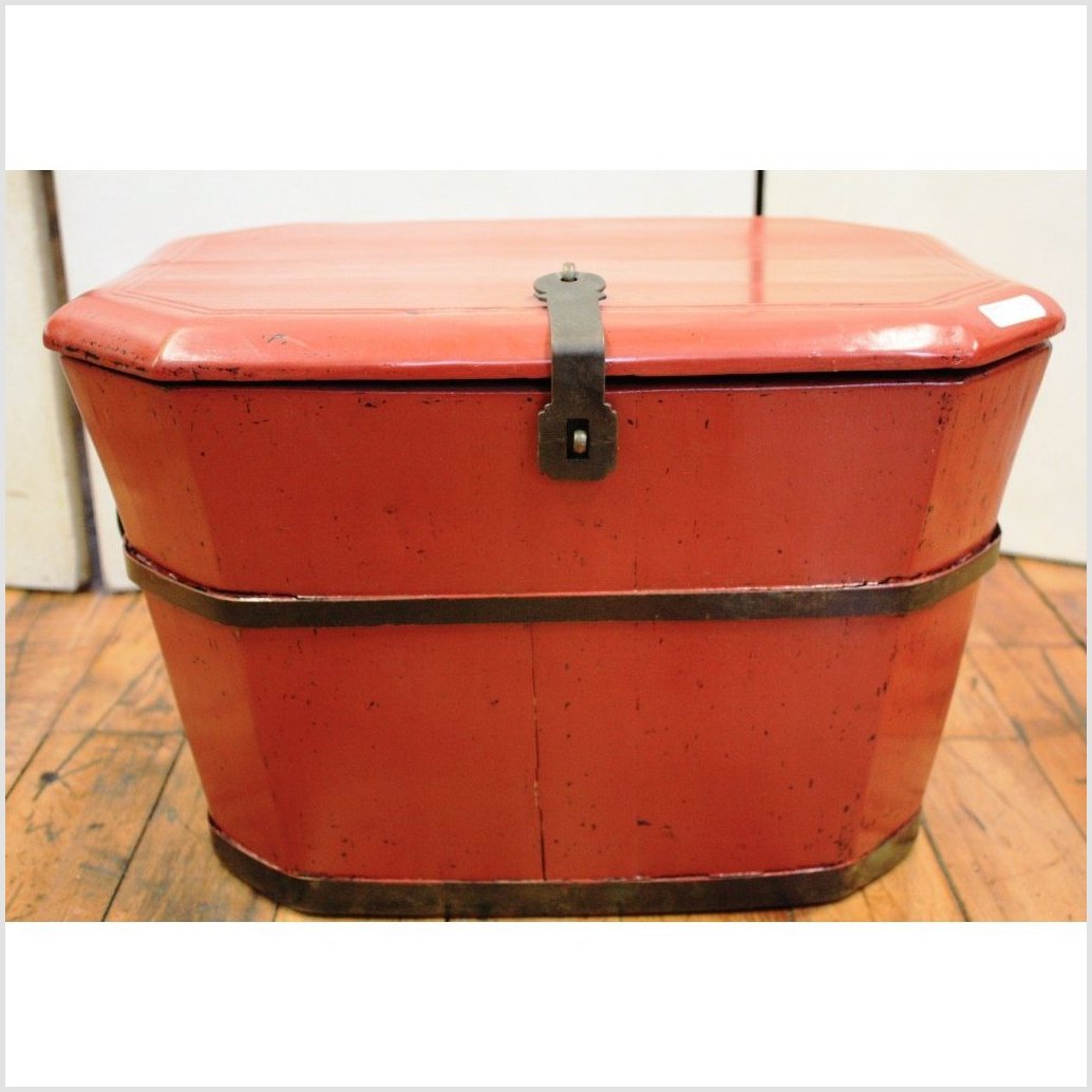 Red Lacquer Food Box-3. Asian & Chinese Furniture, Art, Antiques, Vintage Home Décor for sale at FEA Home