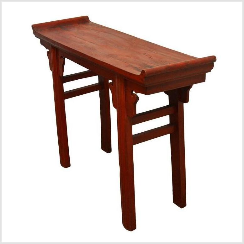 Red Patina Altar Table-2. Asian & Chinese Furniture, Art, Antiques, Vintage Home Décor for sale at FEA Home