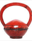 Red Wooden Picnic Basket-1. Asian & Chinese Furniture, Art, Antiques, Vintage Home Décor for sale at FEA Home