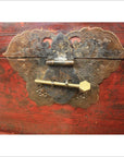 Reddish Lacquered Blanket Chest-3. Asian & Chinese Furniture, Art, Antiques, Vintage Home Décor for sale at FEA Home